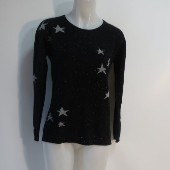 Womens Project Black, Silver Stars Sweater S - Picture 2 of 8